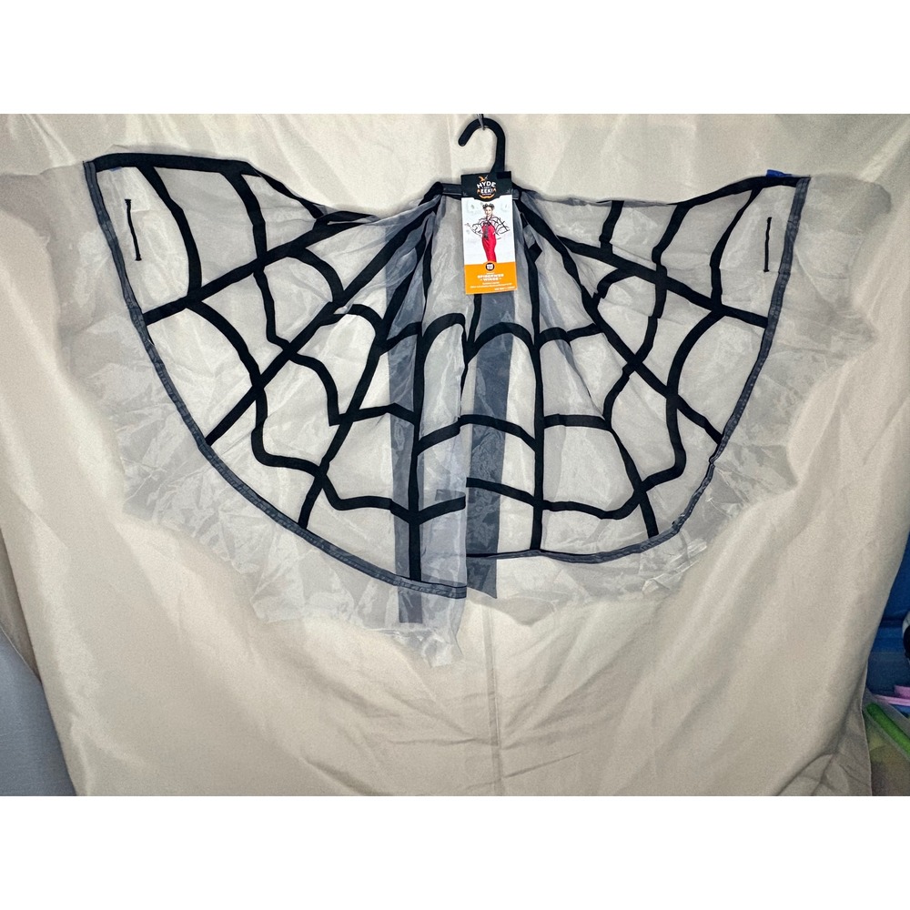 Hyde and EEK Boutique Adult Spiderweb Wings Capelet Halloween Costume Accessory